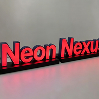 Letras de Canal LED 3D Personalizadas de Acero Inoxidable, Letrero Luminoso para Negocios, Transformador, Publicidad, Bodas, Edificios, Hogar