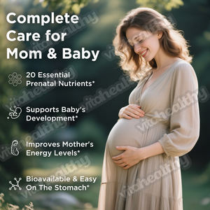 Vitahealthy fabrika kaynağı sağlıklı gebelik Prenatal vitamin kapsülleri için özel etiket diyet takviyesi desteği - Product Image 5