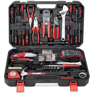 KAFUWELL H2923A Kit de ferramentas domésticas 138 peças conjunto de ferramentas para reparo de automóveis e telecomunicações