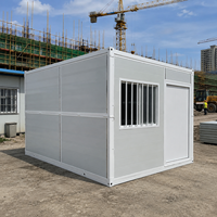 Casa Contenedor Plegable de 20 Pies, Casa Modular para Campamento de Trabajadores, Oficina, Estructura de Acero Resistente, Montaje Rápido