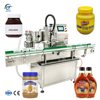 Machine de remplissage automatique à pompe servo-rotative pour pâte de chocolat, pâte de caramel, beurre de cacahuète et pâte à rayures tourbillonnantes