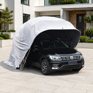 Abri de voiture pliable de luxe personnalisé Amas, imperméable, portable, structure en acier robuste, abri de jardin, tente de <span class=keywords><strong>garage</strong></span>, abri de voiture extérieur - Product Image 3
