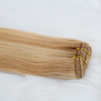 Extensions de cheveux humains de qualité supérieure, grade 8A-12A, 8-32 pouces, vierges russes, double tirage, alignées sur la cuticule, couleur piano, nouées à la main