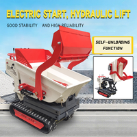 VOLNOS-Mini Dumper sur chenilles de 500kg fabriqué en Chine avec pompe diesel de 1200kg pour la construction minière souterraine