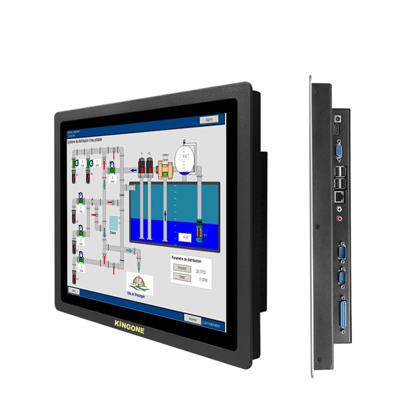 Низкая стоимость 19 "i3/ i7/i9 сенсорный экран настенного крепления ПК Встроенный промышленный планшетный настольный компьютер прочный сенсорный экран все в одном ПК
