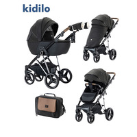 Kidilo Poussette Légère et Pliable pour Bébé, Voiture à Deux Positions Inclinables, pour Marcher, Artefacts Transfrontaliers
