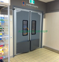 Porte battante à circulation industrielle en acier inoxydable de cuisine au design moderne direct d'usine