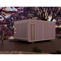 Module de bureau préfabriqué en acier de 20 pieds, moderne, à double étage, type conteneur, avec caractéristiques Apple, pour appartement, atelier, salle de bain, villa