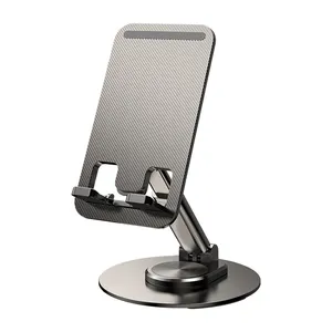 360 Graus de Rotação Liga De Alumínio Suporte Do Telefone Móvel K39 Desktop Mount Ajustável Tablet Rotary Folding Phone Holder Stand