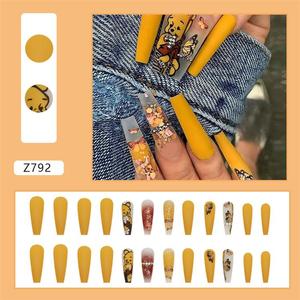 Uñas Acrílicas Adhesivas de Lujo al por Mayor OEM ODM <span class=keywords><strong>con</strong></span> <span class=keywords><strong>Piedras</strong></span> Brillantes, Diseño de Ataúd Mediano, Corazón y Punta <span class=keywords><strong>Francesa</strong></span> <span class=keywords><strong>con</strong></span> Perlas - Product Image 2