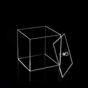 DSF87 Acrylic Cube <b>Storage</b> Boxes Transparent <b>Stackable</b> Organizers Small Items Display Case <b>Container</b> Set Custom - Product Image 4