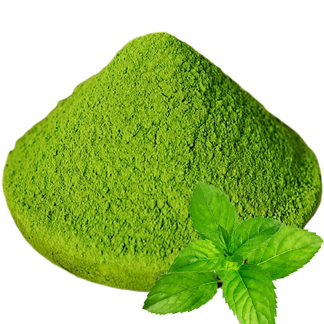 Flavored Matcha Tea with Mint Extract Slimming Tea Powder on Hot Selling