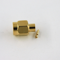 Connecteur coaxial RF mâle SMA à polarité inversée pour câble de 0,141'' pour antenne