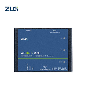 ZLG ตัวแปลงอีเทอร์เน็ต VBNET-1GC ยานยนต์100/1000BASE-T1เป็น100/1000BASE-TX อะแดปเตอร์อีเธอร์เน็ตยานพาหนะอุตสาหกรรม - Product Image 1