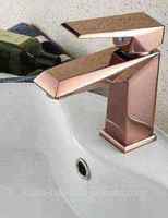 Nouveau robinet mitigeur de lavabo chromé brossé en laiton pour lavabo intérieur moderne