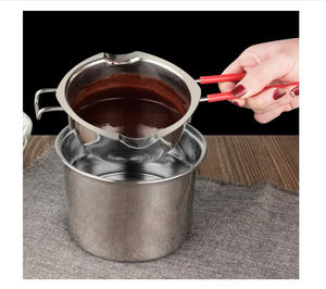 Pot à chocolat écologique et alimentaire, outils pour gâteaux, double chauffe-plat en acier inoxydable 304, <span class=keywords><strong>fontaine</strong></span> à bonbons, <span class=keywords><strong>fontaine</strong></span> à bougies, <span class=keywords><strong>fontaine</strong></span> à fromage - Product Image 2