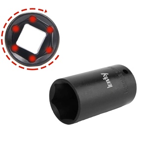 Ổ cắm tác động chính 1/2 "đặt ổ cắm sâu <span class=keywords><strong>36</strong></span> mảnh đặt Tiêu chuẩn SAE (3/8" đến 1-1/4 ") & số liệu (10-32mm) Thép CR-V - Product Image 5