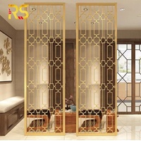Foshan Interior Decorative Mirror Screen Room Divider Luxury Partition Wall Panel Screen Salon Luxury Mirror Divider Partition