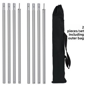 Outdoor bold <b>tent</b> support <b>pole</b> adjustable 2.4-meter thick 4-section aluminum alloy canopy <b>pole</b> - Product Image 1