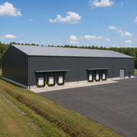 Structure en acier durable, entrepôt conforme à la norme EN 1090, atelier métallique préfabriqué résistant aux intempéries, garage, hangar, bâtiment industriel