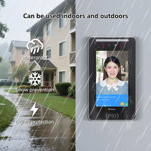 Terminal d'accès facial Wi-Fi tout temps avec panneau en aluminium pour câbles réseau Ethernet, idéal pour les halls principaux des tours <span class=keywords><strong>de</strong></span> bureaux - Product Image 4