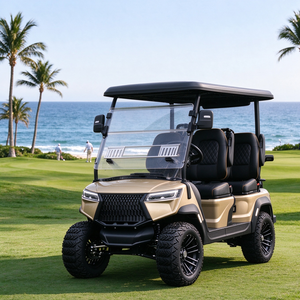 Carrito de Golf Eléctrico de Lujo para 4 Personas con Sistema de Audio, Buggy de Transporte para Villas en Comunidades Privadas - Product Image 1