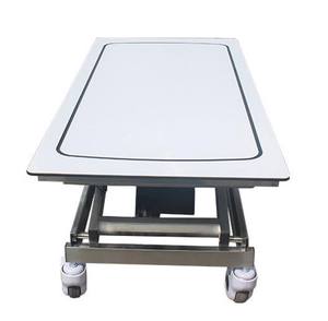 Troli Bedah Hewan Peliharaan dari Baja Anti Karat dengan Permukaan Karbon, Dilengkapi Pengangkat Elektrik untuk Pemindahan Hewan di Klinik Hewan - Product Image 4