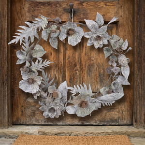 Corona de Flores Decorativa Redonda Clásica de Metal, Hecha a Mano, Sin Luces, Artesanía Navideña, Paquete Individual - Product Image 3