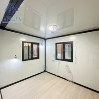 Maison préfabriquée prête à l'emploi, pliable et portable, 40 pieds x 20 pieds, 5 chambres, conteneur extensible pour expédition