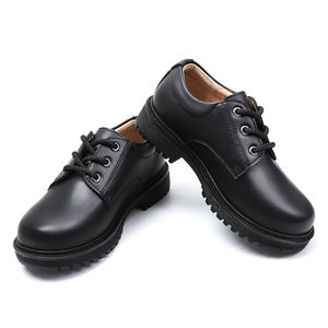 حذاء ولادي من جلد البقر بتصميم بريطاني، حذاء مدرسي لربيع وخريف وشتاء، برباط ونعل ناعم، خفيف ومريح ويسمح بالتهوية - Product Image 5