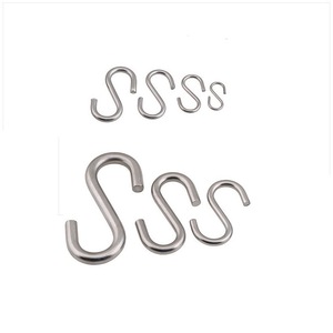 Stainless Steel <b>S</b> <b>Hooks</b> Round Shape Wall Mount Coat And Cap <b>Hook</b> For Behind Doors Or Walls H12001 - Product Image 4