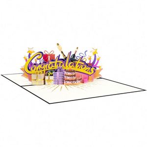 การ์ดอวยพร 3 มิติแบบป๊อปอัพสำหรับงานฉลองสำเร็จการศึกษา - Product Image 4