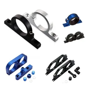 High Performance Anodized Single Dual Filter Fuel Pump Aluminum Mounting Brackets