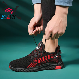 Chaussures de sport décontractées pour hommes en tricot volanté personnalisables à bas prix - Product Image 5