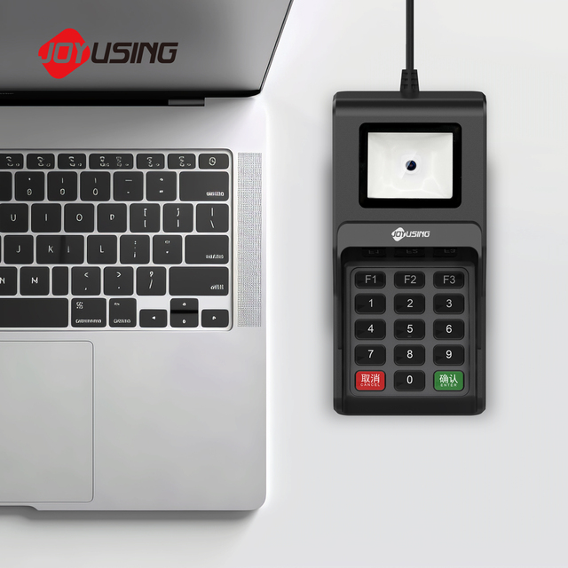 Joyusing PK102 Numeric Keypad Pinpad with Barcode Reader USB Interface and NFC