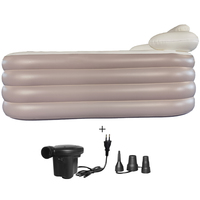 Baignoire gonflable pliable pour couple en PVC épais de grande taille, baignoire pour adultes