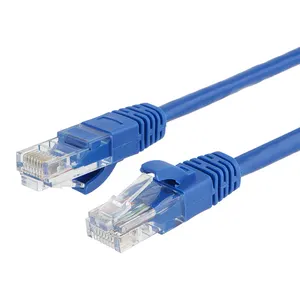 OEM उच्च गुणवत्ता वाला नीला रंग 10Gbps डेटा ट्रांसफर RJ45 केबल कैट 6 ईथरनेट पैच लैन केबल