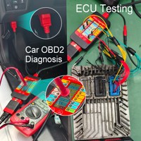 CTB007 PRO OBD2 Caja de Conexión con Pantalla LCD, Banco de Pruebas ECU de 16 Pines Vrms, Herramienta de Diagnóstico con Resistencia Integrada de 120 ohmios, Compatible con OLIVER