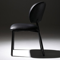 Chaise de salle à manger pour usage domestique, style italien minimaliste, luxe léger, esthétique haut de gamme, chaise design moderne, hôtel, restaurant, cuir véritable