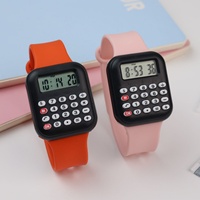 Reloj Calculadora para Niños 2025, Reloj Electrónico Multifuncional de Plástico Unisex para Niños, Reloj Digital LED