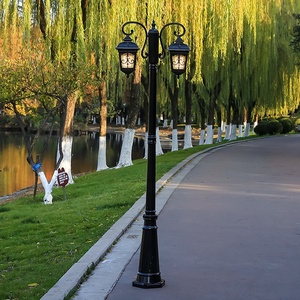 ไฟถนนโซลาร์เซลล์ LED กันน้ำ โครงอะลูมิเนียม สำหรับใช้ภายนอกบ้าน สวนหย่อม เสาสูง 3 เมตร ไฟตกแต่งสวนบ้าน รับประกัน 3 ปี - Product Image 3