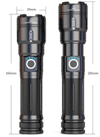 Lampe de poche télescopique à lumière Led, haute efficacité, antidérapante, Portable tactique, torche personnalisée
