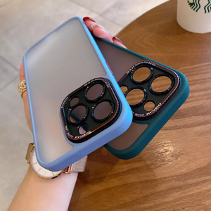 Custodia protettiva per telaio della fotocamera in metallo per <span class=keywords><strong>iPhone</strong></span> <span class=keywords><strong>12</strong></span> pro max custodia per telefono PC di lusso con paraurti in Silicone per <span class=keywords><strong>iPhone</strong></span> 14 - Product Image 5