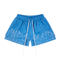 Pantalones cortos sublimados con logotipo personalizado al por mayor 5 pulgadas entrepierna para hombre baloncesto gimnasio pantalones cortos Niño hasta la rodilla pantalones cortos de malla para el verano