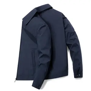 Winter Men's Jacket Executive Business Civil Employees Simple Casual Coat Fleece Polyester Windproof Waterproof Polyester