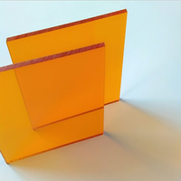 Vente en gros de feuilles acryliques PMMA fluorescentes, plaques plastiques translucides colorées pour la fabrication d'affichages et de signalétique