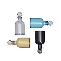 Flacon diffuseur d'aromathérapie de luxe en verre de 100g avec bouchon à vis pour l'épaule du flacon, idéal pour l'emballage d'huiles essentielles et de parfums d'intérieur