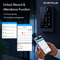 Lecteurs de cartes de contrôle d'accès intelligents TTlock avec application pour smartphone, produits de contrôle d'accès biométrique RFID, serrure de porte intelligente à écran tactile