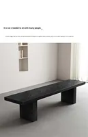 Banc en bois massif moderne et créatif, minimaliste, pour changer de chaussures, rangement, luxe léger, tendance, tabouret ottoman en bois naturel pour salon