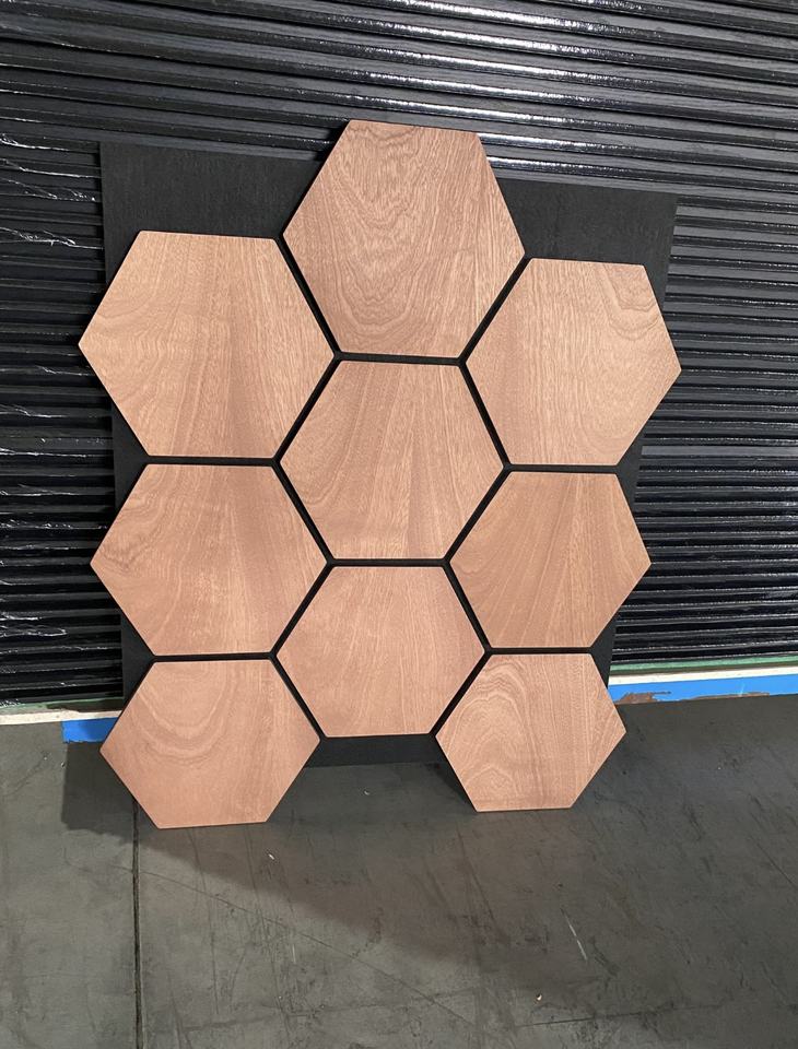 Modern Hexagonal Acoustic Panels Sound Absorption Polyester Fiber Wall ...